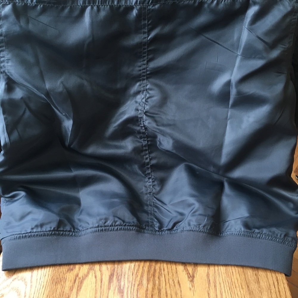 EUC Linea Pelle Green Bomber Jacket Women’s Large - Picture 8 of 13